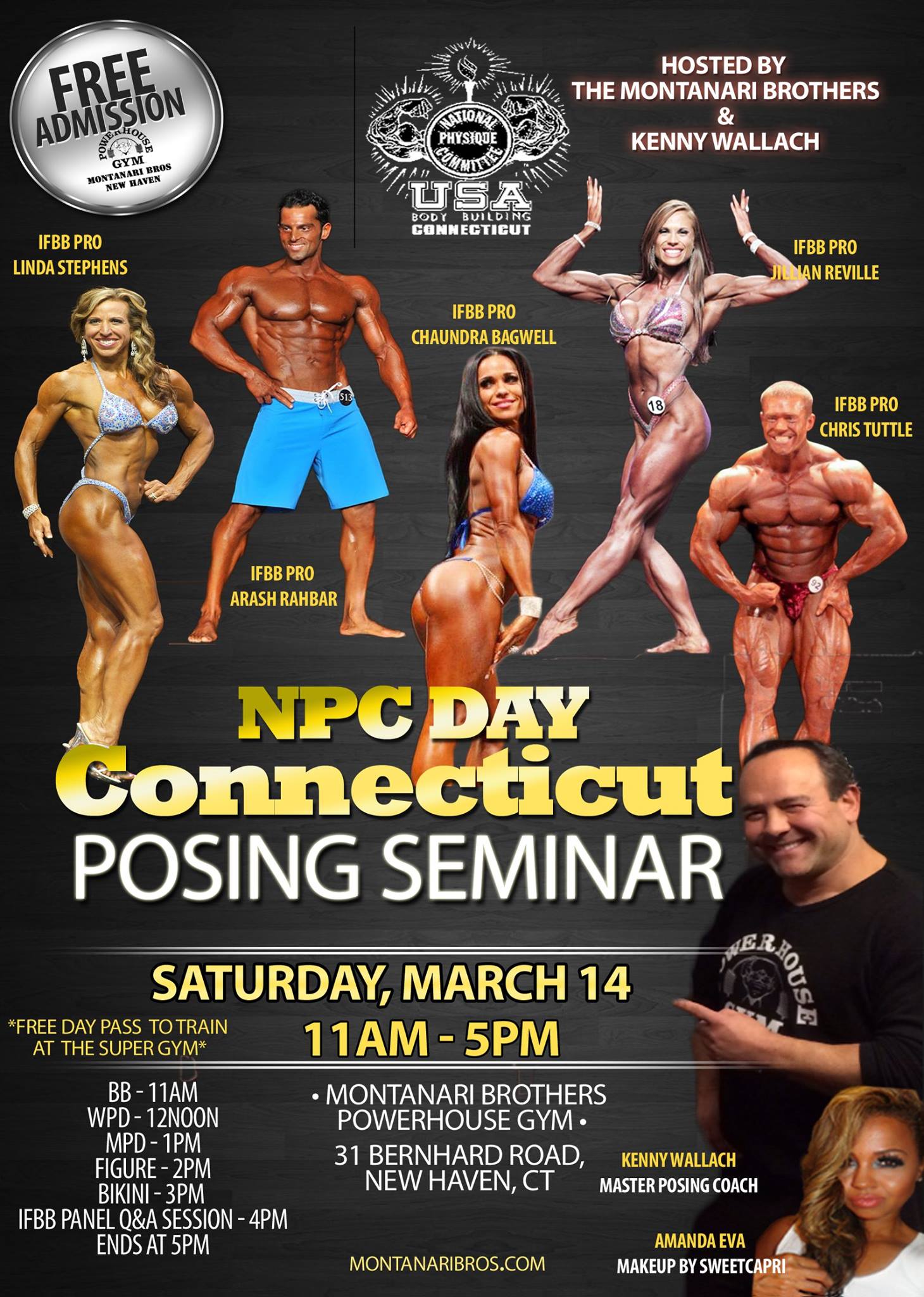 NPC DAY Posing Seminar Gallery 2 - Montanari Brothers Powerhouse Gym -  Super Gym - NPC News Online